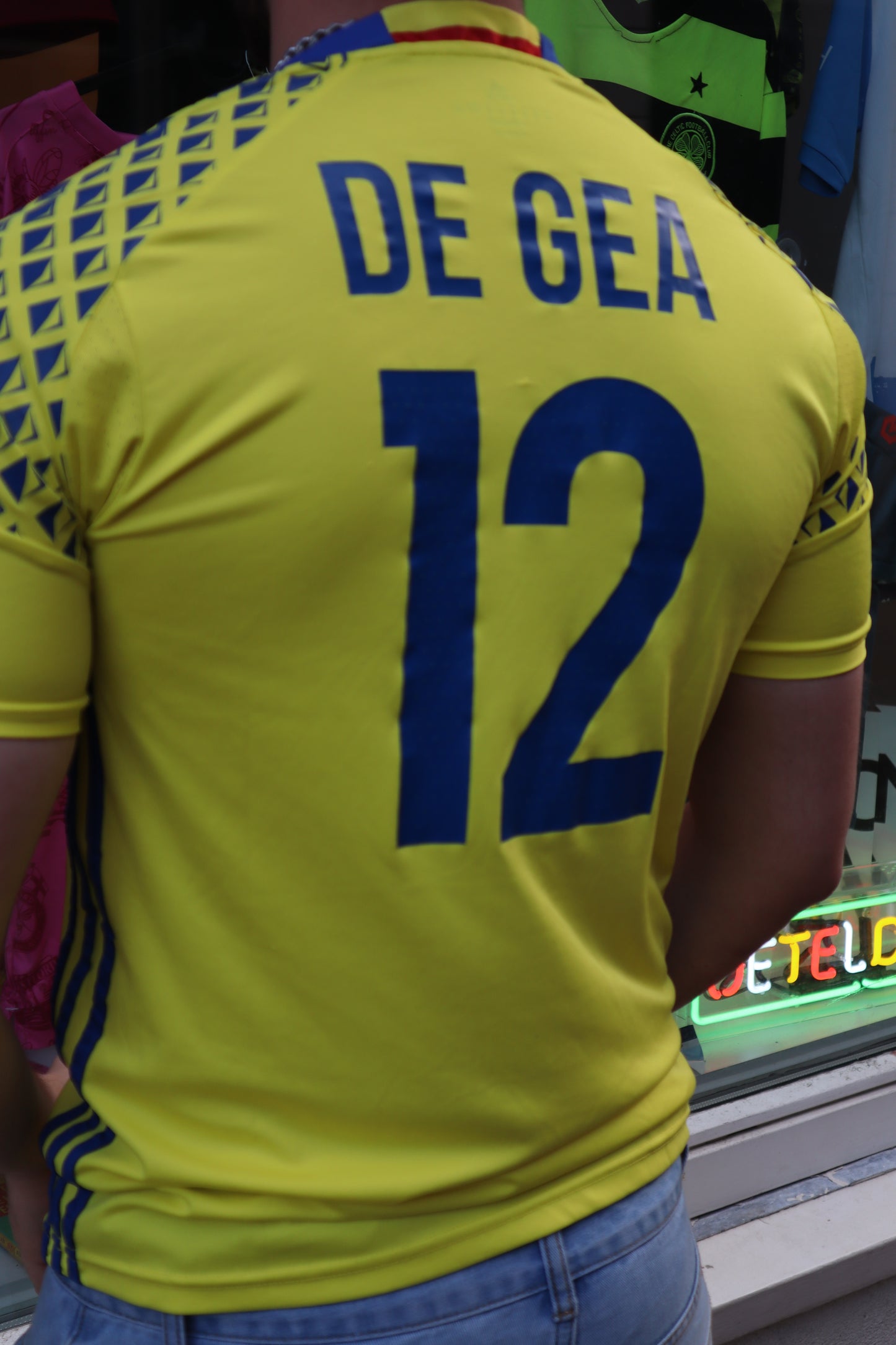 Spain Adidas Goalkeeper Shirt 2016/17 David De Gea #12